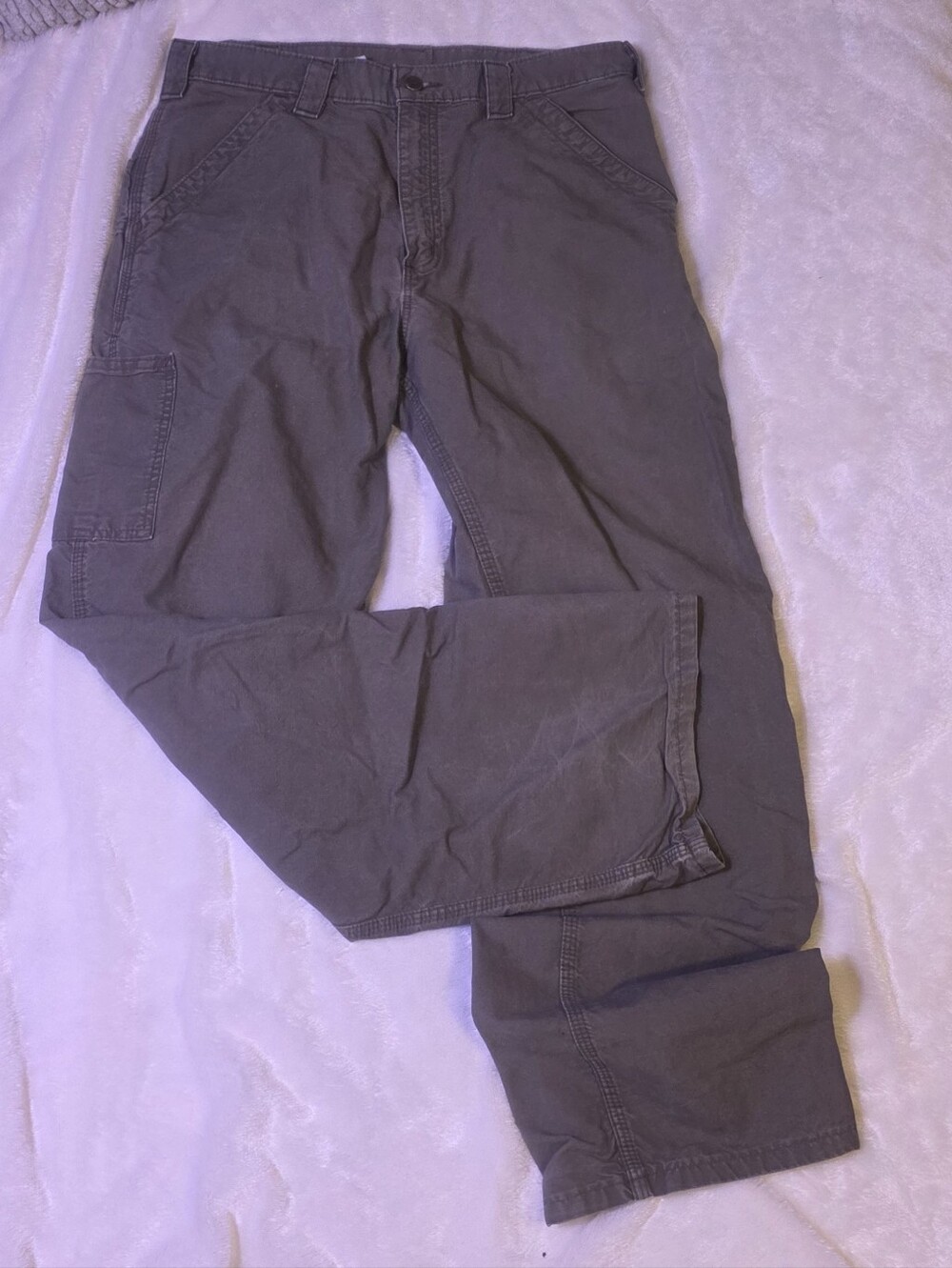 Carhartt Men's Cargo Pants in Charcoal Gray Size 33 X 32